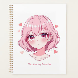 Kawaii Anime Mädchen Valentins Sweatshirt Planer