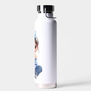 Kawaii Anime Mädchen Wasserflasche Trinkflasche