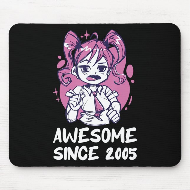 Kawaii Anime Merch the Birthday Girl Years Old Bor Mousepad (Vorne)