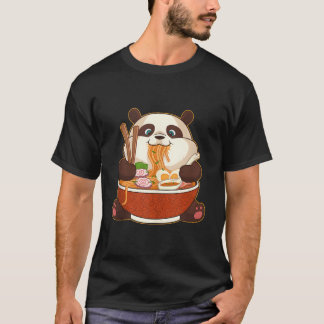 Kawaii Anime Panda Otaku Japanische Ra Nudeln T-Shirt
