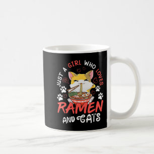 Kawaii Anime Ramen Cat Japanese Food Girls Officia Kaffeetasse