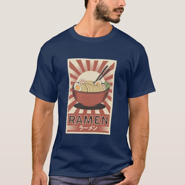 Kawaii Anime Ramen T-Shirt (Vorderseite)