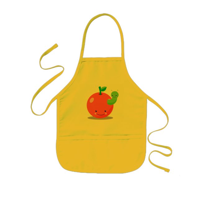 kawaii Apfel-Schürze Kinderschürze (Vorne)