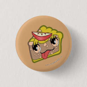 Kawaii Apfelkuchen-Scheibe-Knopf Button