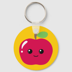 Kawaii Apple Schlüsselanhänger