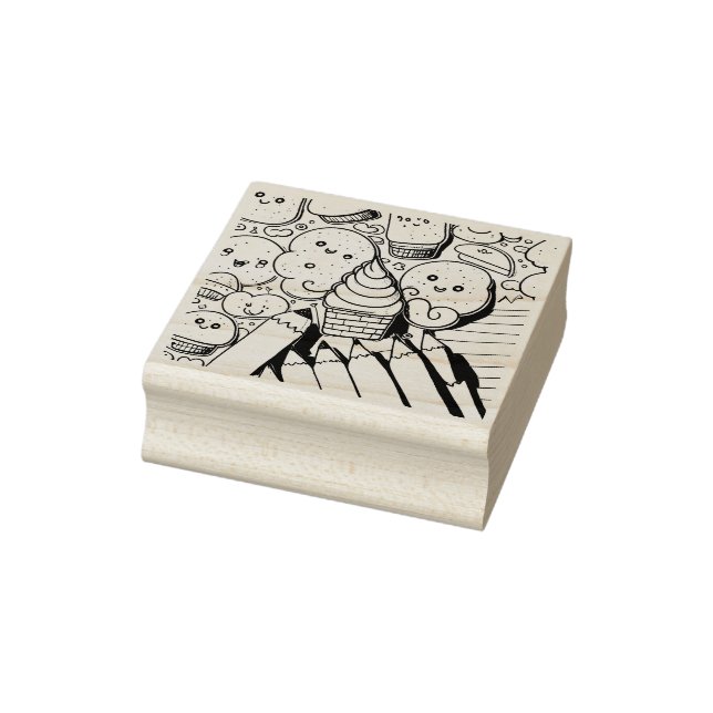 Kawaii Art Supplies Gummistempel (Stempel)