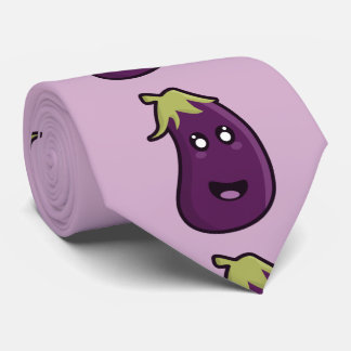 Kawaii Aubergine Krawatte