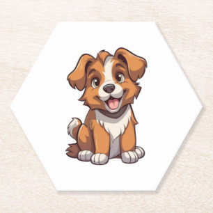 Kawaii Australian Shepherd Puppy Untersetzer
