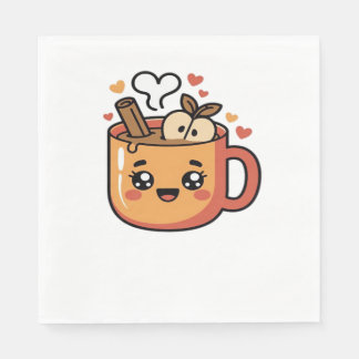 kawaii autumn tea Classic T-Shirt Serviette