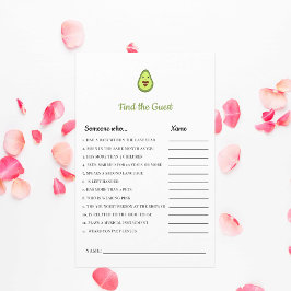 Kawaii Avocado Baby Shower Game Finden Sie den Gas
