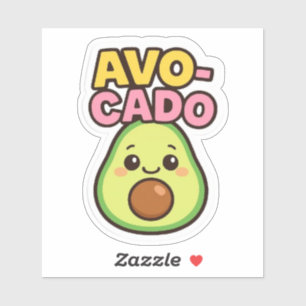 Kawaii Avocado Sticker