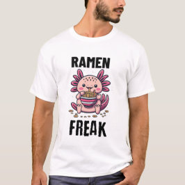 Kawaii Axalotl aß Ramen T-Shirt