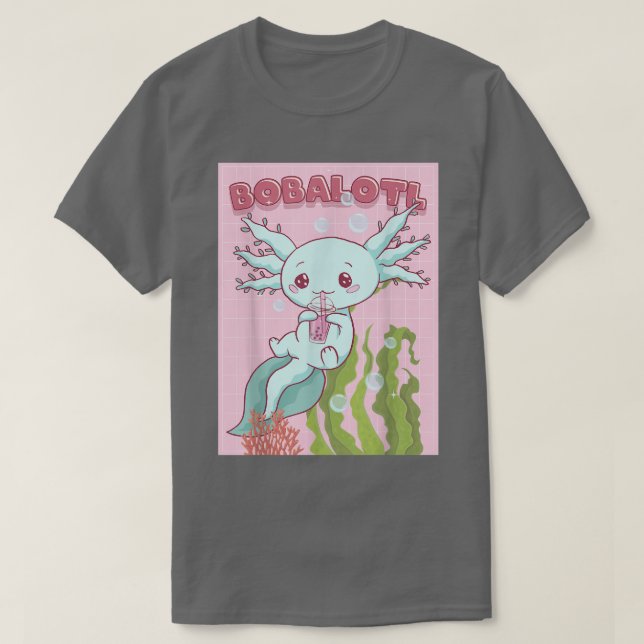 Kawaii Axolotl Boba Bubble Tee Japanische Ästhetik (Design vorne)