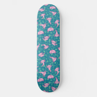 Kawaii Axolotl im Ozeanskateboard Skateboard