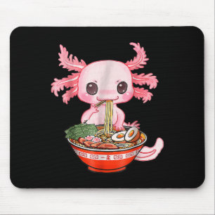 Kawaii Axolotl Ramen Food Japanisch Funny Graphen Mousepad