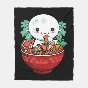 Kawaii Axolotl Ramen Japanisch Anime Lover Teen Gi Fleecedecke