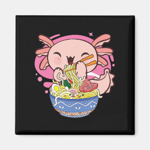 Kawaii Axolotl Ramen Japanisch Anime Noodle Kinder Magnet