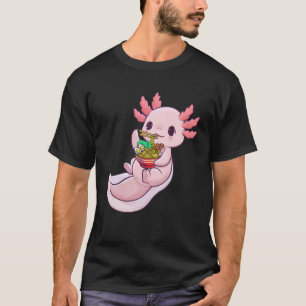 Kawaii Axolotl Ramen Noodles Japanisch Anime Otaku T-Shirt