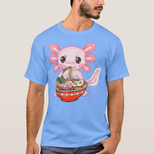 Kawaii Axolotl Ramen Noodles Japanisch Anime Otaku T-Shirt