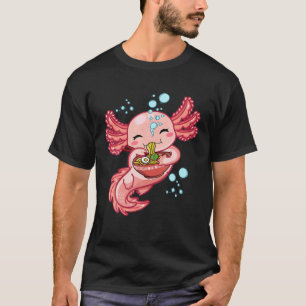 Kawaii Axolotl Ramen Teen Girls Kids Japanischer A T-Shirt