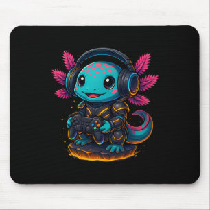 Kawaii Axolotl spielt Videospiele Lustige Gaming A Mousepad