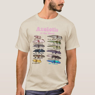 Kawaii Axolotl T - Shirt - Axolotls of the World