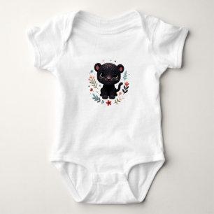 Kawaii Baby Panther Kunst Strampler