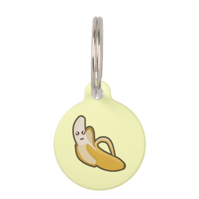 Kawaii Banane Haustiermarke (Vorderseite)