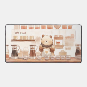 Kawaii-Bär-Coffee-Schreibtischunterlage Schreibtischunterlage