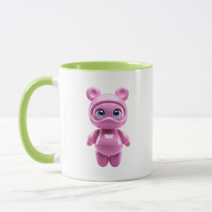 Kawaii-Bären-Tasse Glänzend Rosa Charakter Süßes T Tasse