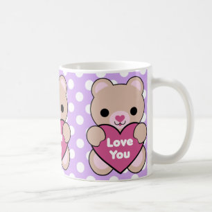 Kawaii Bärn-Herz-Liebe Sie Tasse