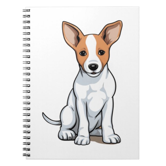 Kawaii Basenji Puppy Notizblock (Vorderseite)