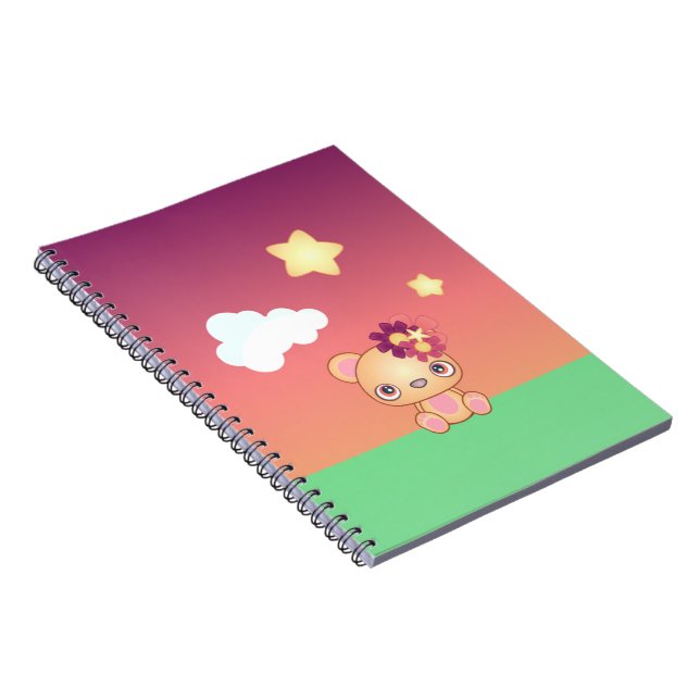 Kawaii Bear Notizblock (Rechte Seite)