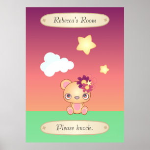 Kawaii Bear Poster