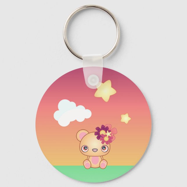 Kawaii Bear Schlüsselanhänger (Vorderseite)