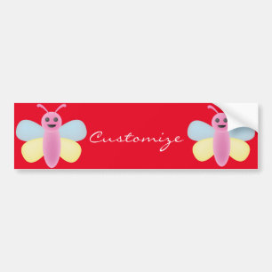 Kawaii Bee Thunder_Cove mit mehreren Farben Autoaufkleber