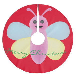 Kawaii Bee Thunder_Cove mit mehreren Farben Polyester Weihnachtsbaumdecke