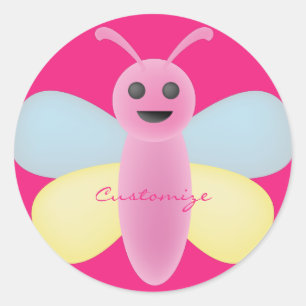 Kawaii Bee Thunder_Cove mit mehreren Farben Runder Aufkleber