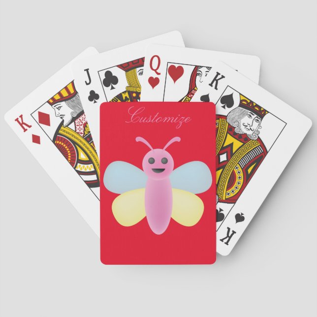 Kawaii Bee Thunder_Cove mit mehreren Farben Spielkarten (Rückseite)