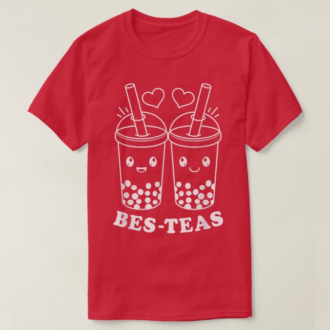 Kawaii Bes Teas Bubble Tee Niedlich Boba Besties (Design vorne)