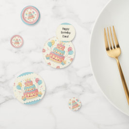 Kawaii Birthday - Cute Cake and Cupcakes Konfetti