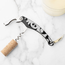 Kawaii Black and White Panda Muster Kellnermesser