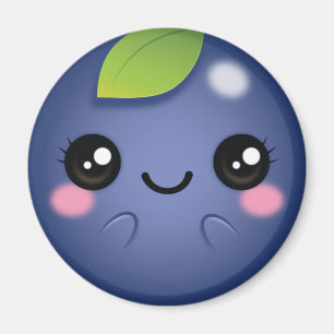 Kawaii Blaubeere Magnet