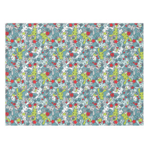 kawaii Blaumuster Tischdecke