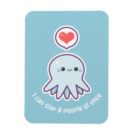Kawaii Blue Octopus Magnet