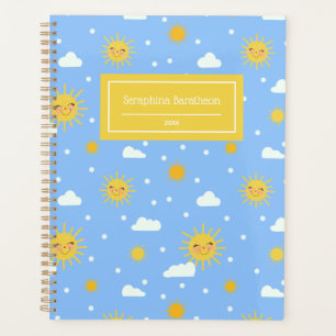 Kawaii Blue Sky Sunshine Météo Nom personnalisé