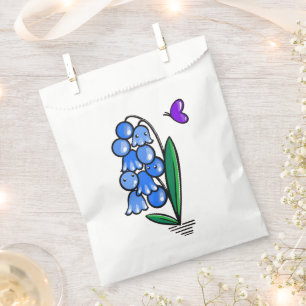 Kawaii Bluebells mit Butterfly Gevor-Tasche Geschenktütchen