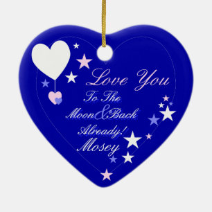 Kawaii Blueberry Basket (Junge) Keramik Ornament