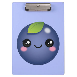 Kawaii Blueberry Clipboard Klemmbrett