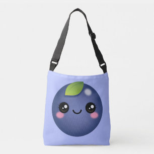 Kawaii Blueberry Crossbody Bag Tragetaschen Mit Langen Trägern